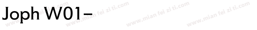 Joph W01字体转换